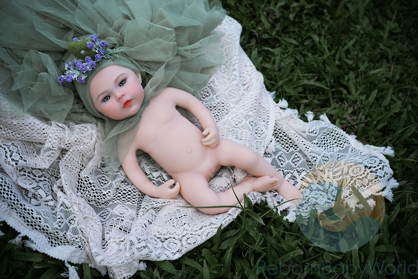 40cm/16inch Soft Silicone Elastic Reborn Baby Girl Doll