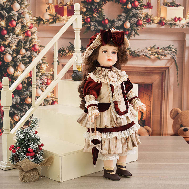 Isadora- 65cm/26Inch Collectible Girl Dolls Genuine Fine Bisque Porcelain Doll