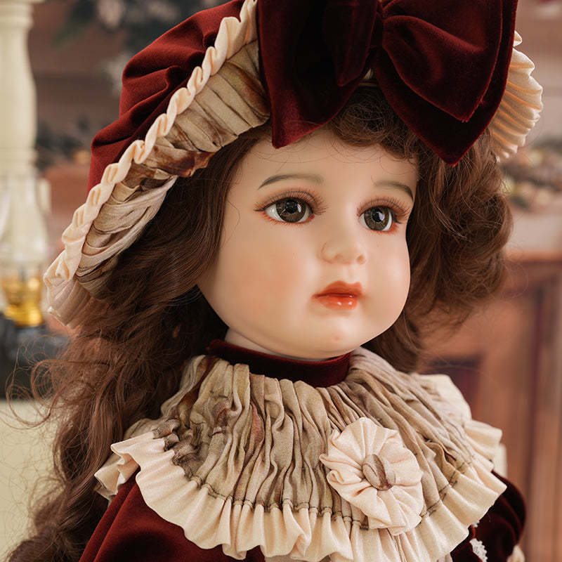 Isadora- 65cm/26Inch Collectible Girl Dolls Genuine Fine Bisque Porcelain Doll