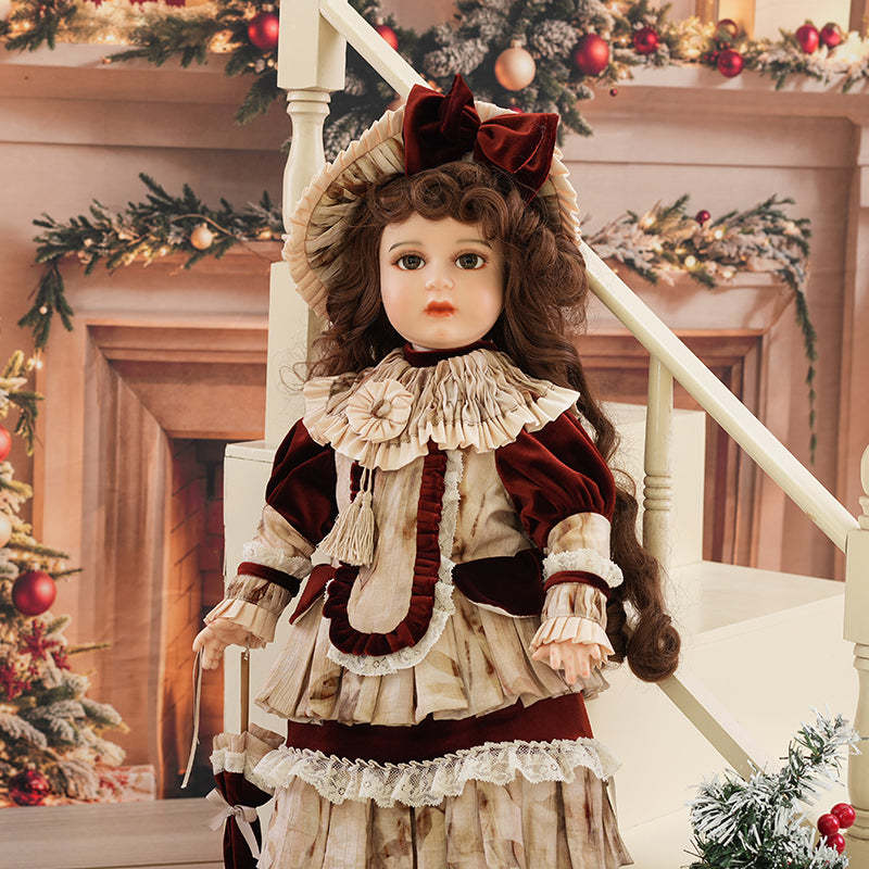 Isadora- 65cm/26Inch Collectible Girl Dolls Genuine Fine Bisque Porcelain Doll