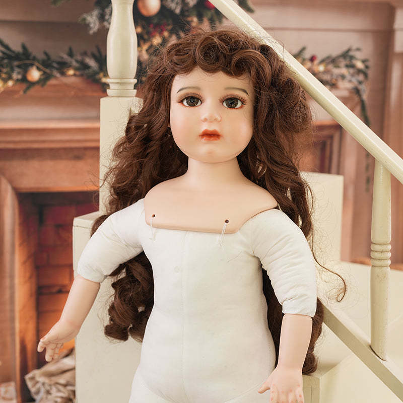 Isadora- 65cm/26Inch Collectible Girl Dolls Genuine Fine Bisque Porcelain Doll