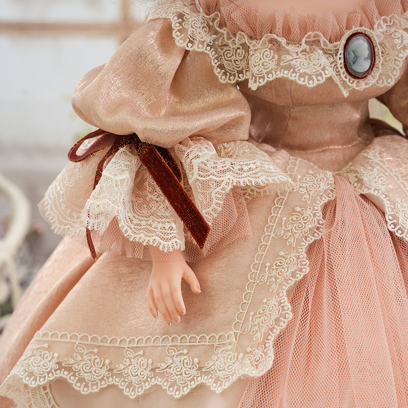 Victoire- 55cm/22Inch Antique Palace-Style Victorian Porcelain Dolls with Gorgeous Dress