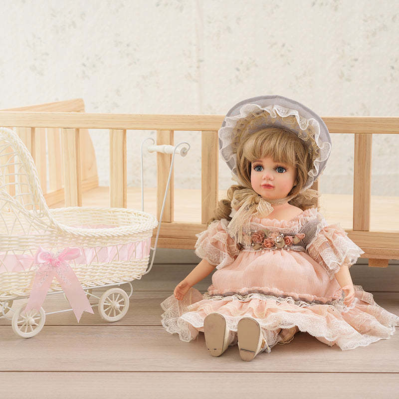 Olivier- 45cm/18Inch Vintage Porcelain Dolls Hand-Painted Palace Court Bisque Dolls