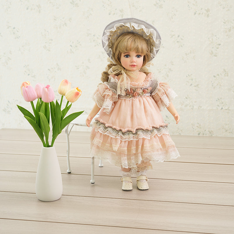 Olivier- 45cm/18Inch Vintage Porcelain Dolls Hand-Painted Palace Court Bisque Dolls