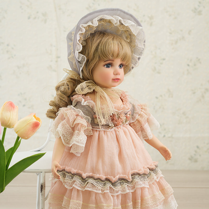 Olivier- 45cm/18Inch Vintage Porcelain Dolls Hand-Painted Palace Court Bisque Dolls