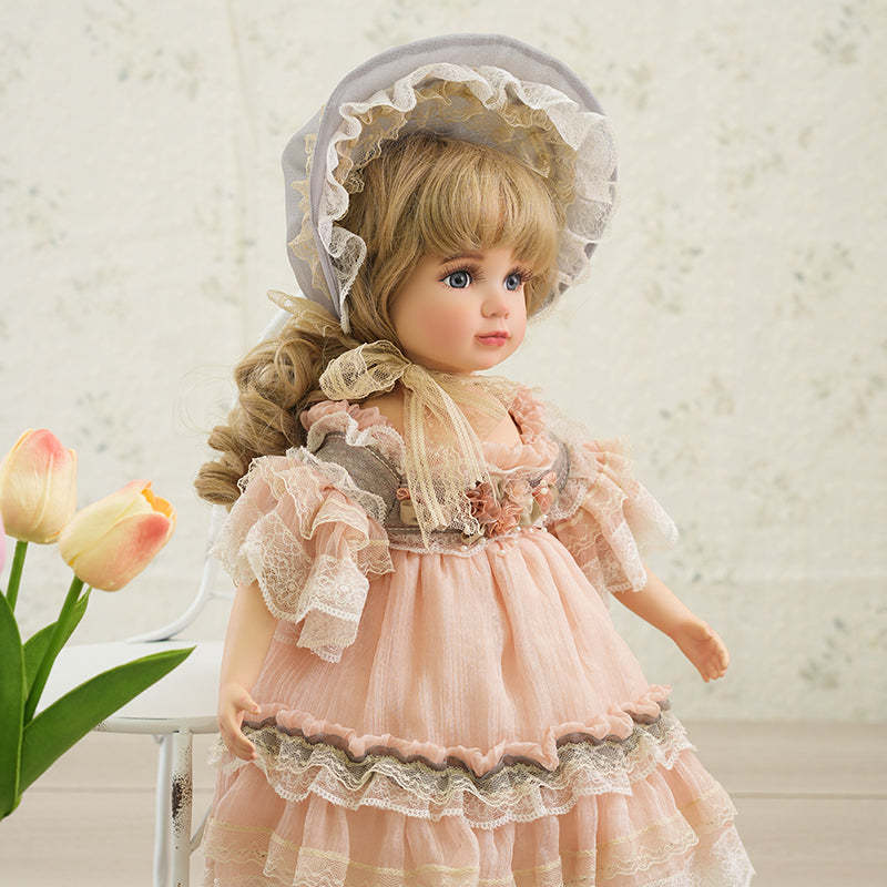 Olivier- 45cm/18Inch Vintage Porcelain Dolls Hand-Painted Palace Court Bisque Dolls