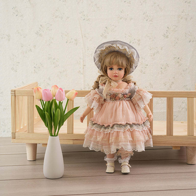 Olivier- 45cm/18Inch Vintage Porcelain Dolls Hand-Painted Palace Court Bisque Dolls