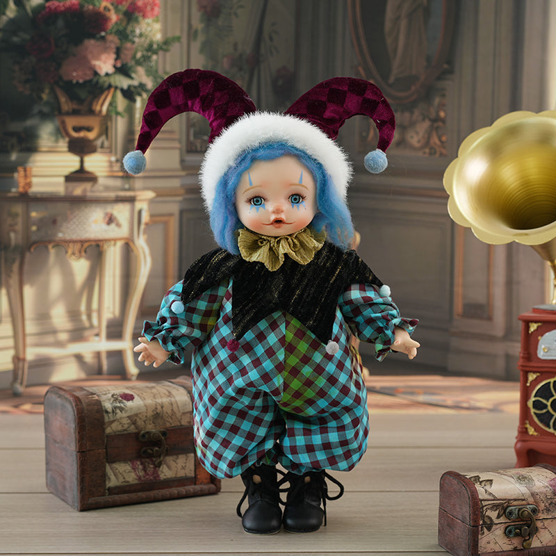 Bobo-36cm/14Inch Handcrafted Porcelain Clown Doll Halloween Baby Doll Gift