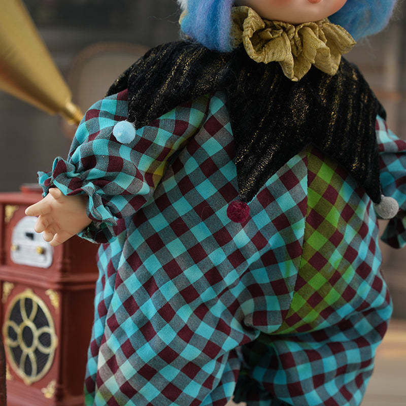 Bobo-36cm/14Inch Handcrafted Porcelain Clown Doll Halloween Baby Doll Gift