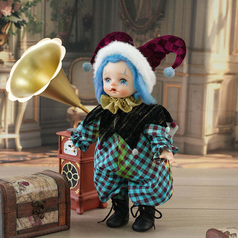 Bobo-36cm/14Inch Handcrafted Porcelain Clown Doll Halloween Baby Doll Gift