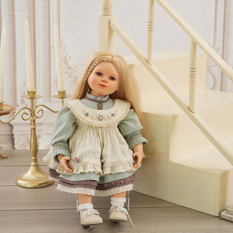 Daphne-56cm/22inch Hand-painted Ceramic Pastoral Doll Toy Porcelain Collectible Girl Dolls