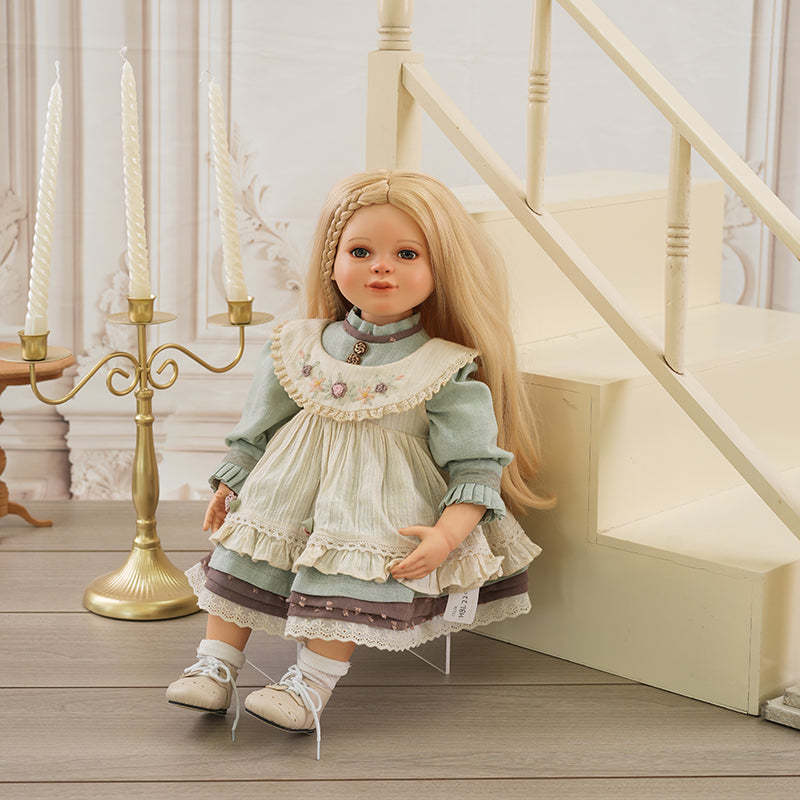 Daphne-56cm/22inch Hand-painted Ceramic Pastoral Doll Toy Porcelain Collectible Girl Dolls