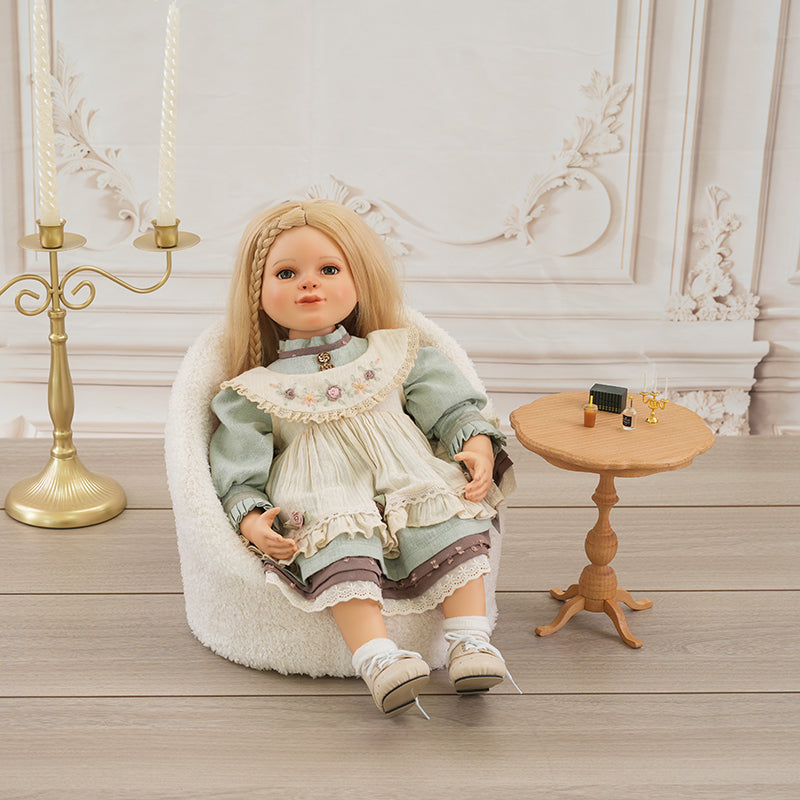 Daphne-56cm/22inch Hand-painted Ceramic Pastoral Doll Toy Porcelain Collectible Girl Dolls