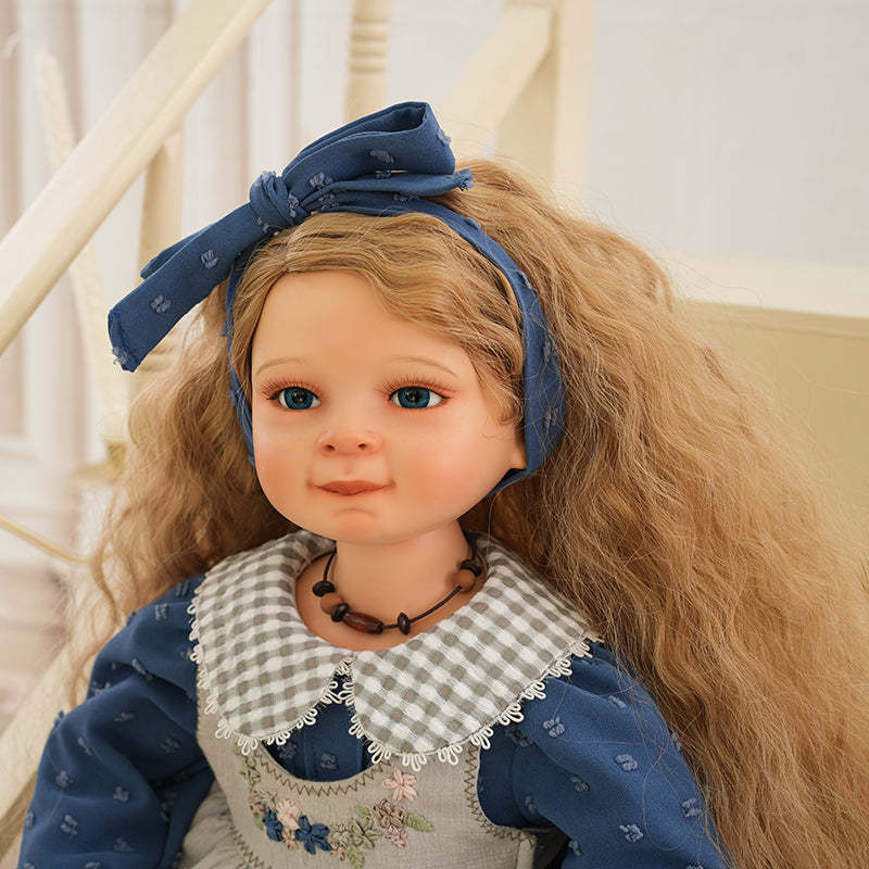 Daphne-56cm/22Inch Hand-painted Porcelain Pastoral Doll Toy For Children Birthday Gifts