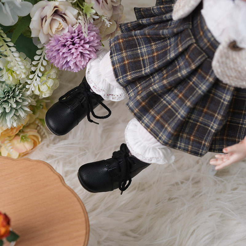 Lily- 40cm/16Inch Porcelain Fabric Country‑Style Dress-up Doll Collectible with Fully Hand‑Painted Face‑Up