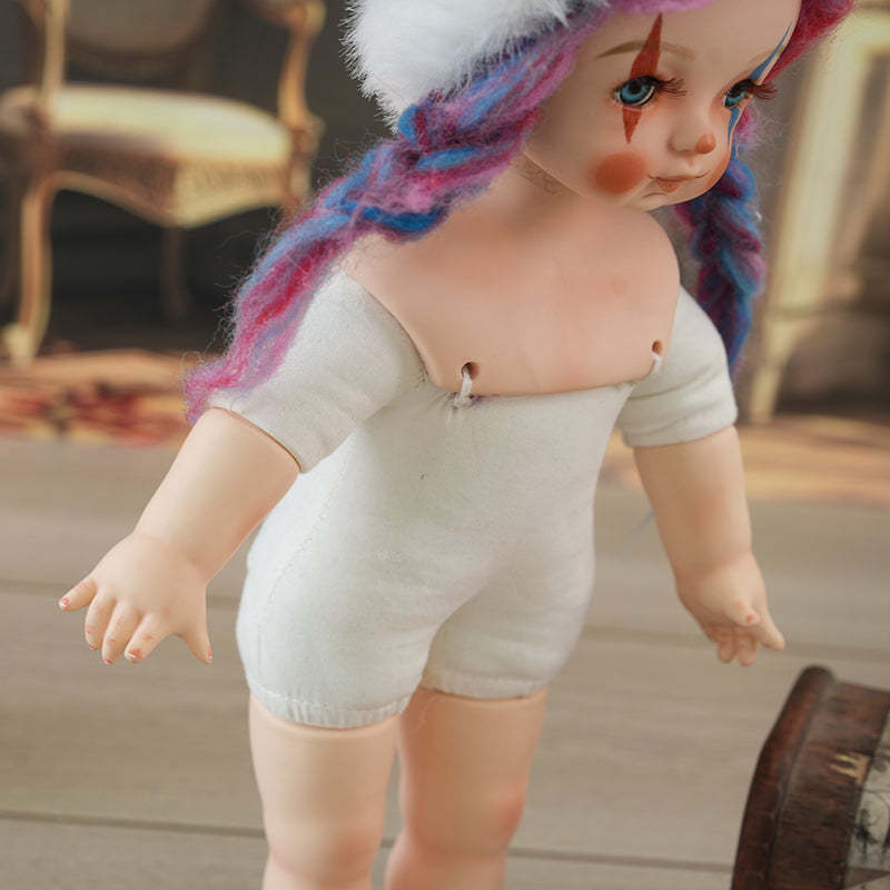 Bobo-36cm/14Inch Clown Doll Christmas Present Hand-painted Porcelain Dolls Collectible