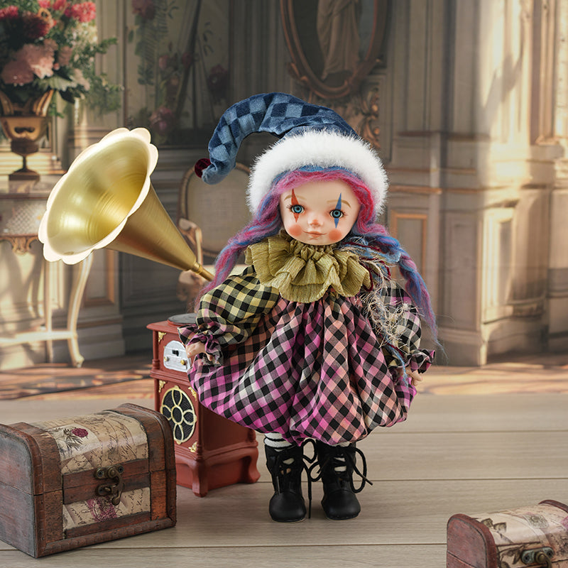 Bobo-36cm/14Inch Clown Doll Christmas Present Hand-painted Porcelain Dolls Collectible