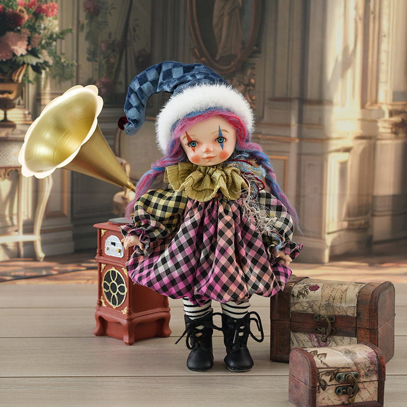 Bobo-36cm/14Inch Clown Doll Christmas Present Hand-painted Porcelain Dolls Collectible