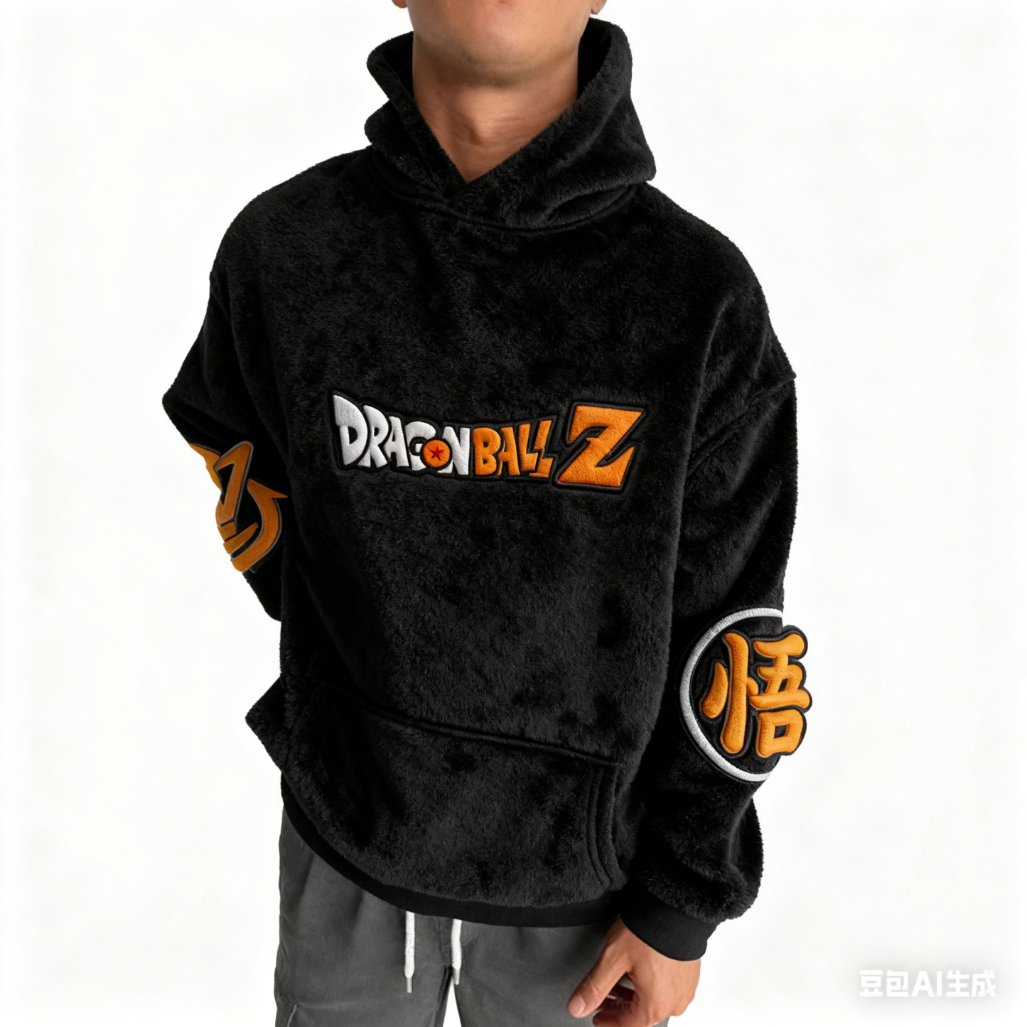 Dragon Ball Color Blocked Plush Hoodie