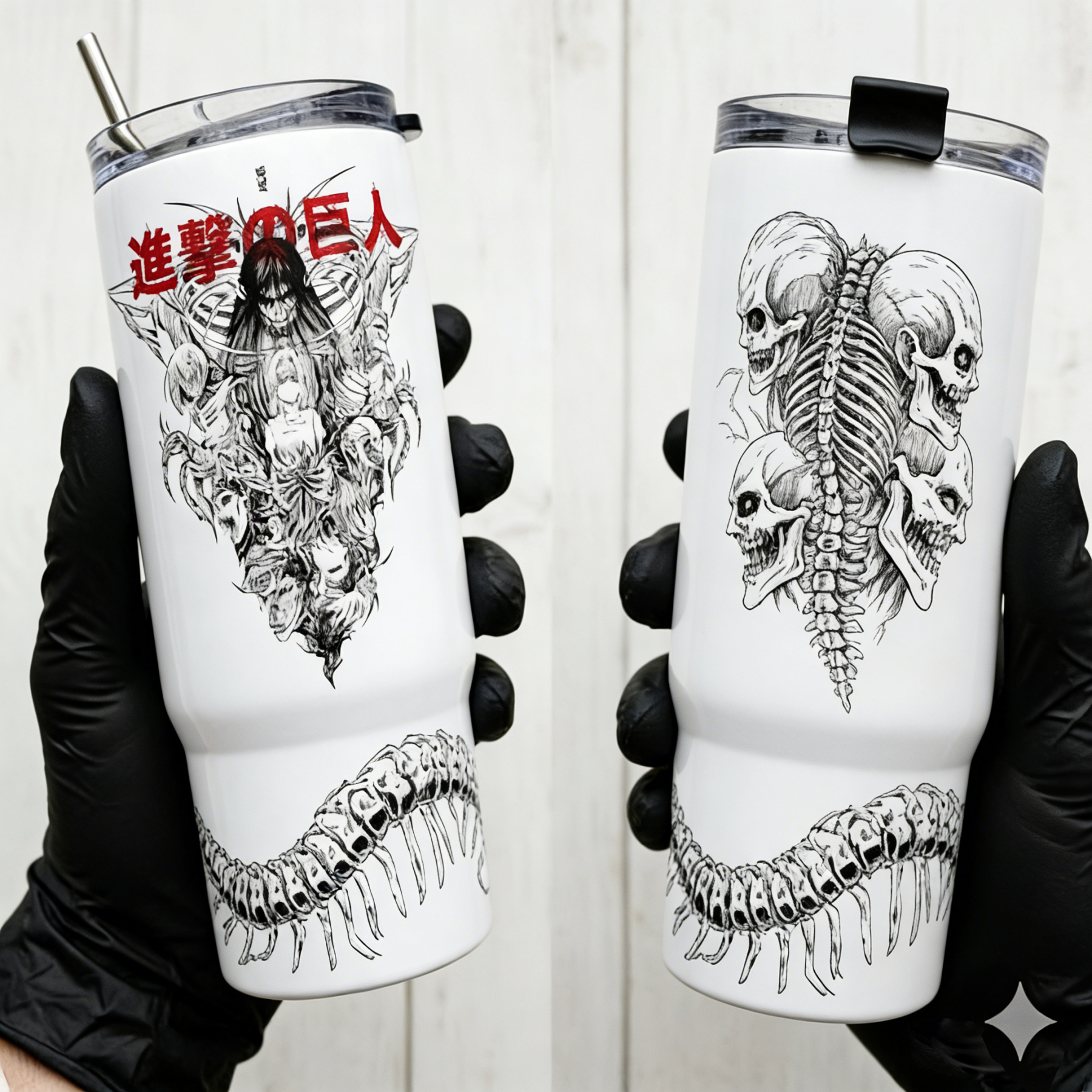 Attack on Titan Themed engraved Stanley Tumbler Cup