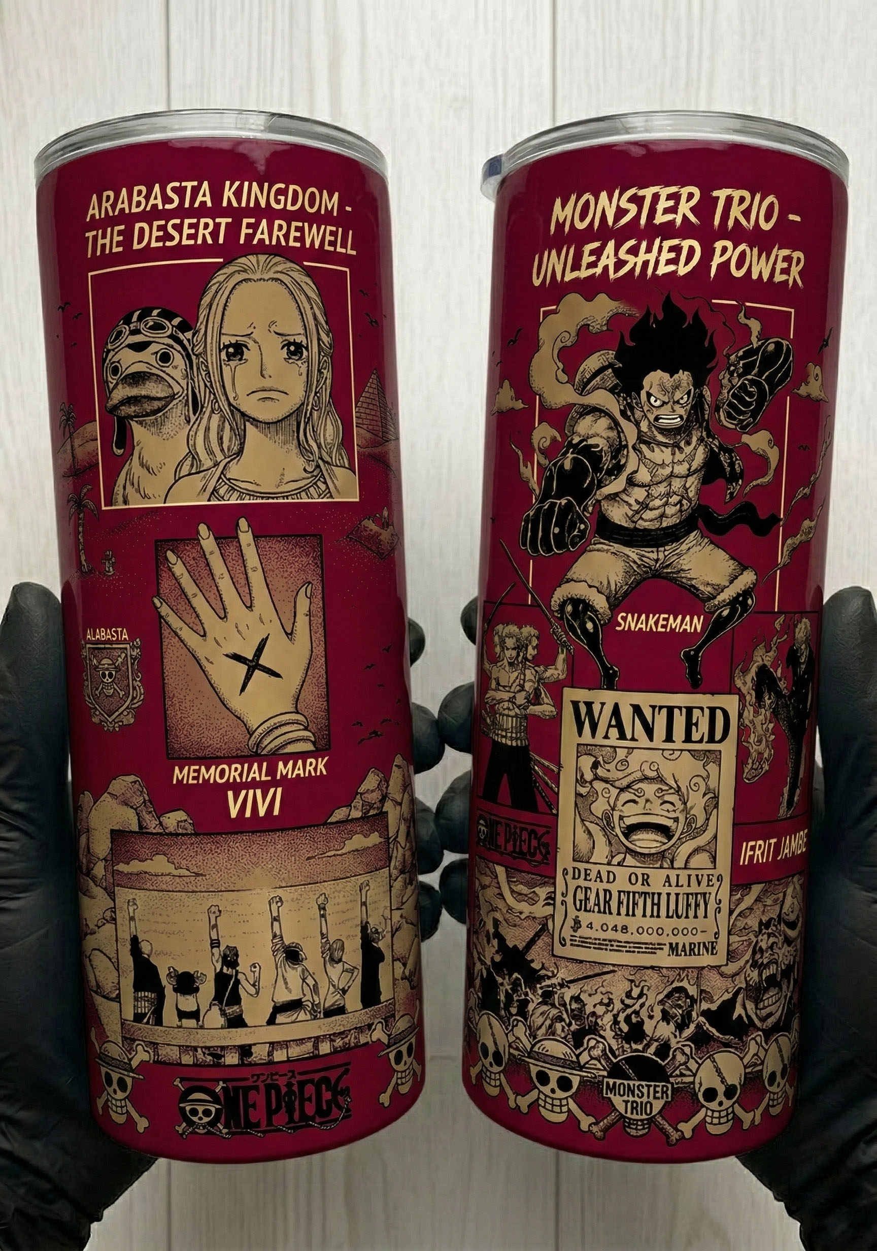 ONE PIECE Themed InsulatedTumblers - Arabasta &Monster Trio Collectible Cups