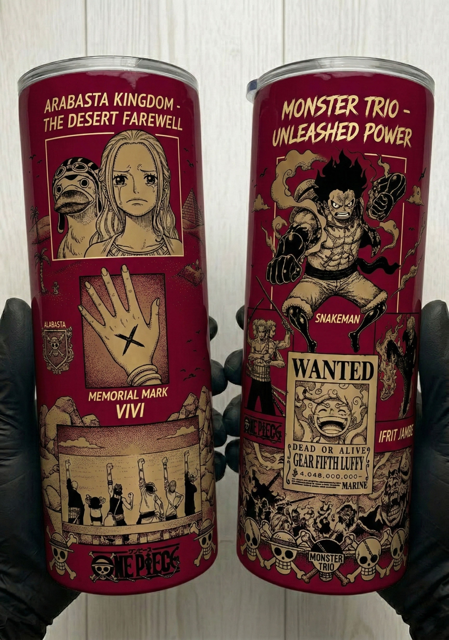 ONE PIECE Themed InsulatedTumblers - Arabasta &Monster Trio Collectible Cups