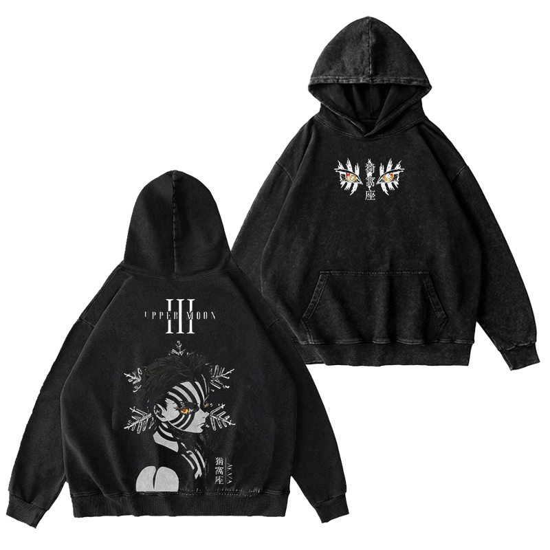 Akaza,Demon Slayer Vintage Hoodie