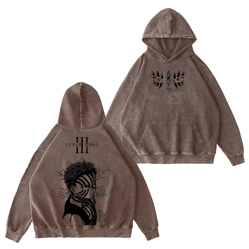 Akaza,Demon Slayer Vintage Hoodie
