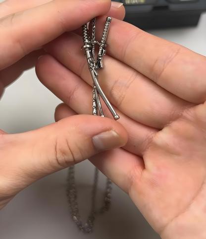 [Copy]One Piece Portgas D. Ace Necklace - Fire Fist Ace Wanted Poster & Cowboy Hat Double Pendant - Anime Cosplay Jewelry for Men