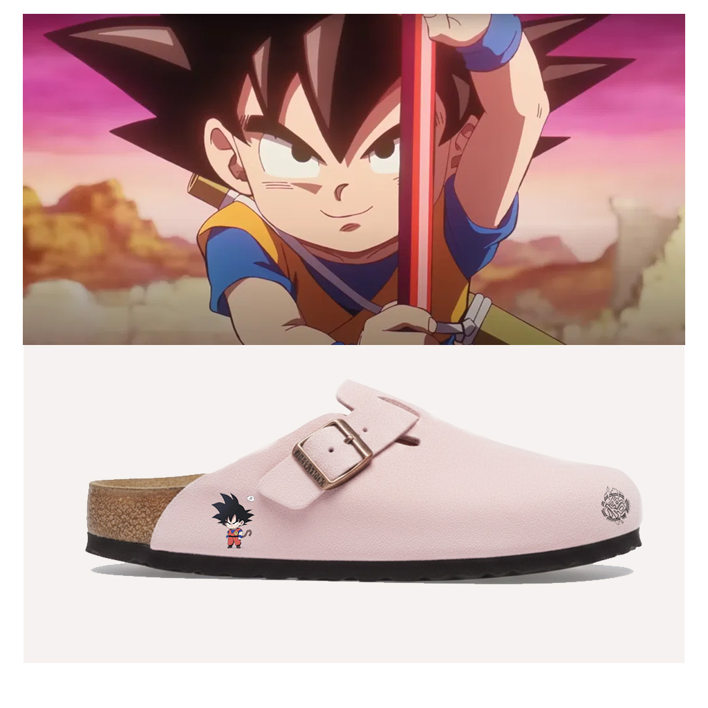 Dragon Ball Anime Unisex Boston Soft Footbed Suede Leather