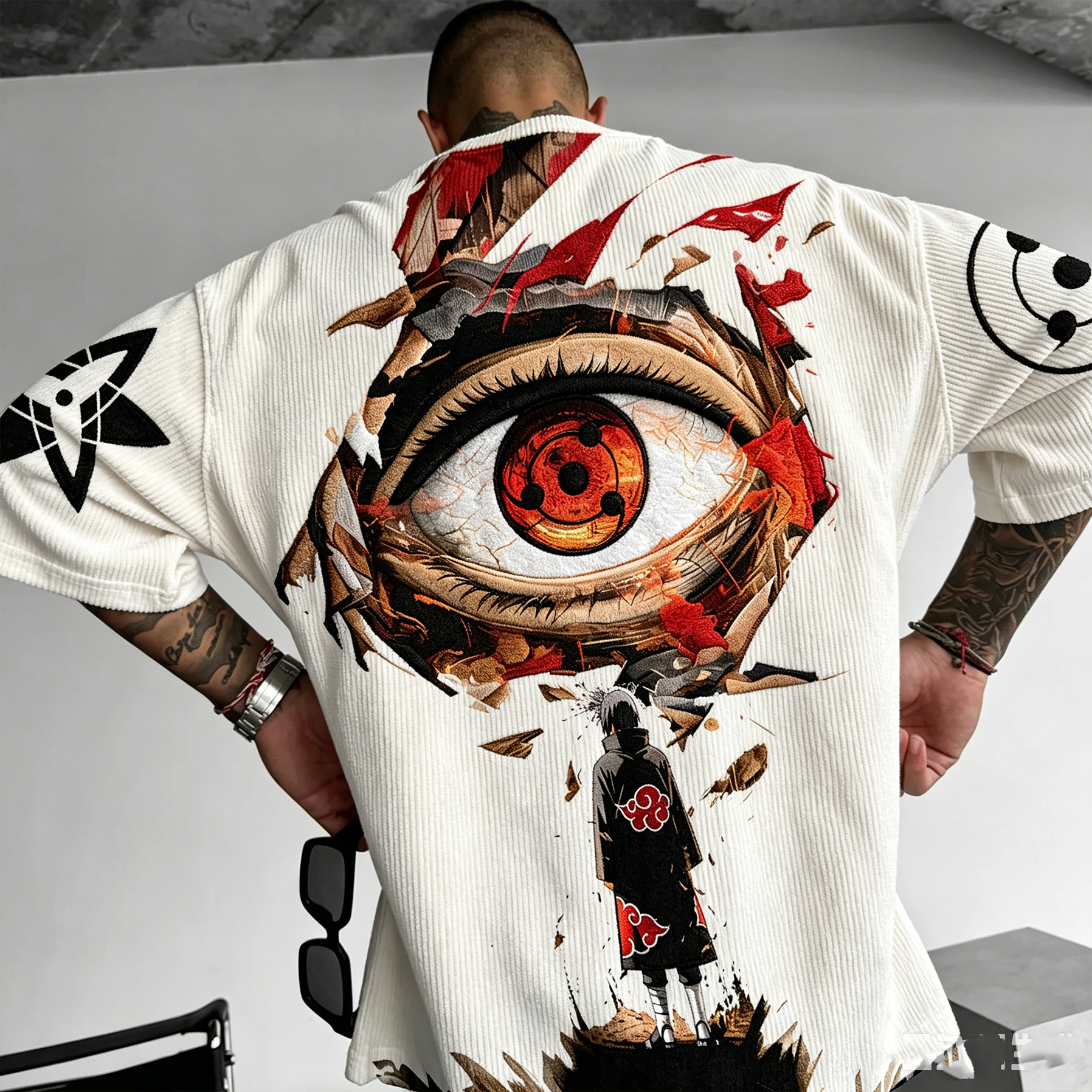 Naruto Anime Vintage Corduroy T-Shirt