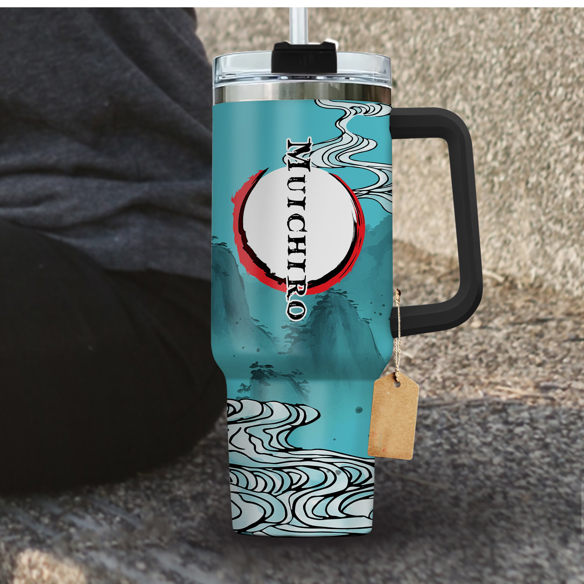 Demon Slayer Muichiro Tokito Kimestu no Yaiba 30oz or 40oz Stainless Steel Tumbler With Handle HG