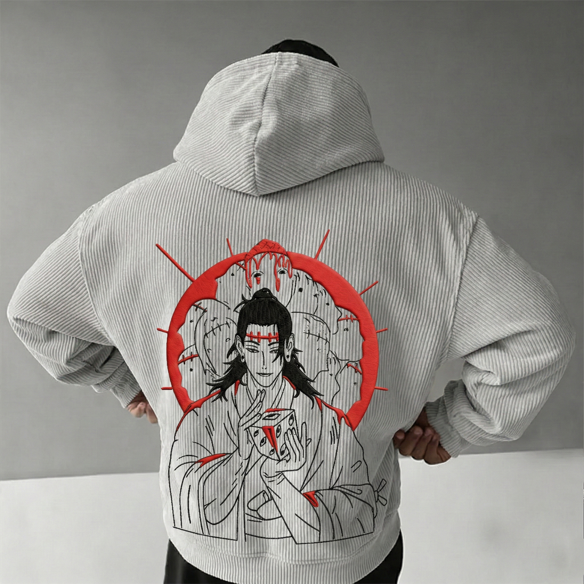 [Copy]Black Clover Color Blocked Plush Hoodie