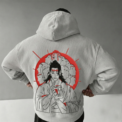 [Copy]Black Clover Color Blocked Plush Hoodie