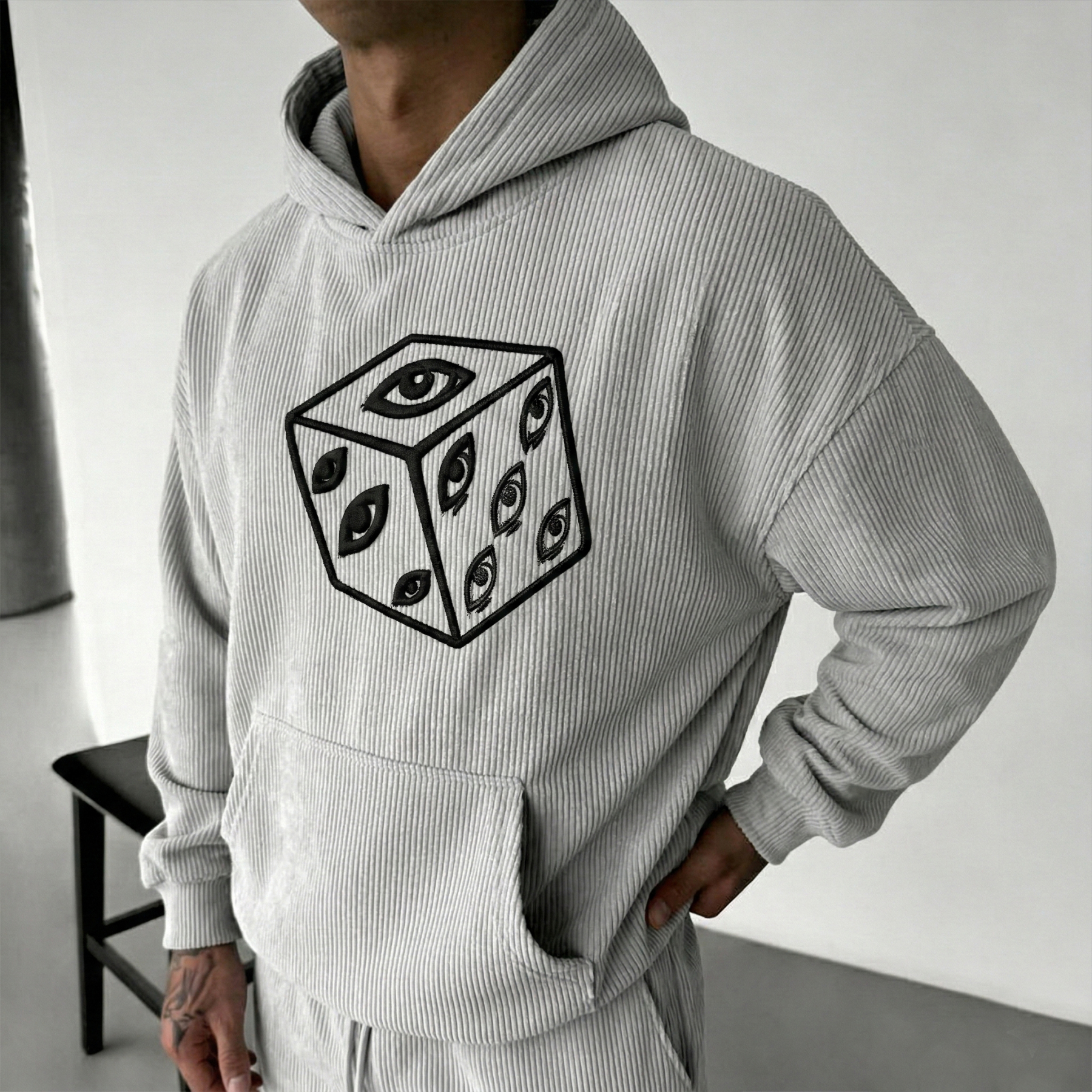 [Copy]Black Clover Color Blocked Plush Hoodie