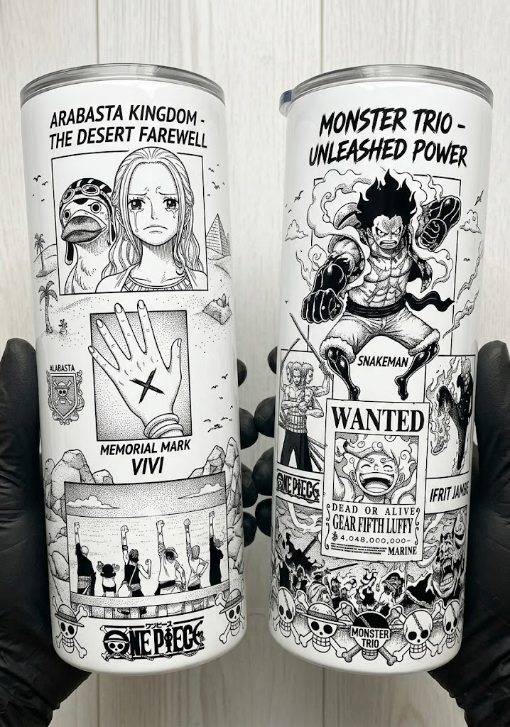 ONE PIECE Themed InsulatedTumblers - Arabasta &Monster Trio Collectible Cups