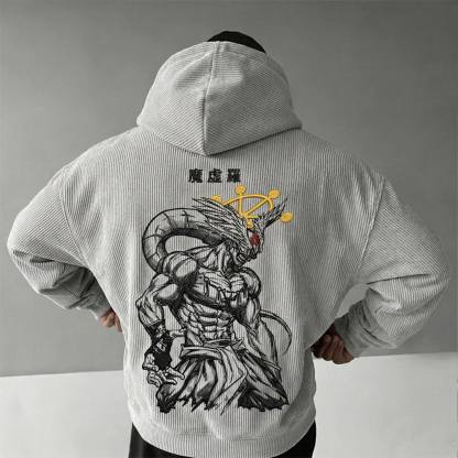 [Copy]Geto Suguru Geto Suguru Jujutsu Kaisen Foam Print Corduroy Hoodie