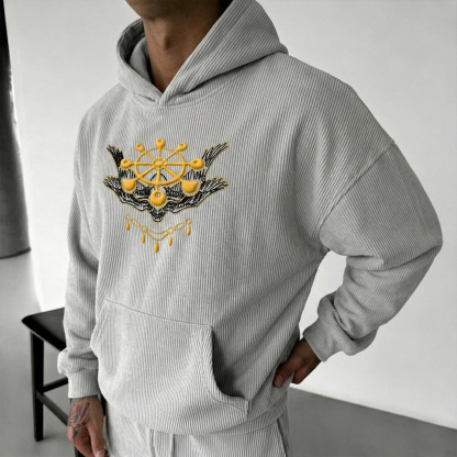 Jujutsu Kaisen :Mahoraga Foam Print Corduroy Hoodie