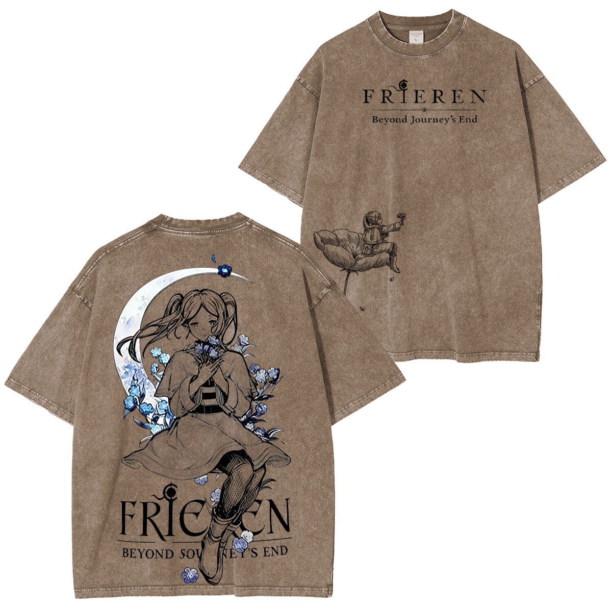 Frieren: Beyond Journey's End Vintage Washed T-shirt/Crewneck/Ho