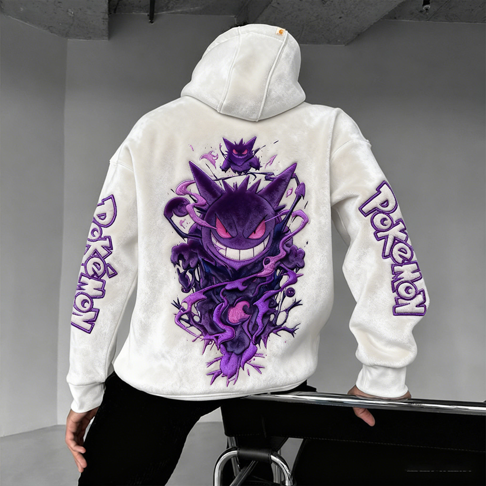 Pokémon   Color Blocked Suede Hoodie