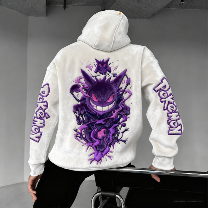 Pokémon   Color Blocked Suede Hoodie
