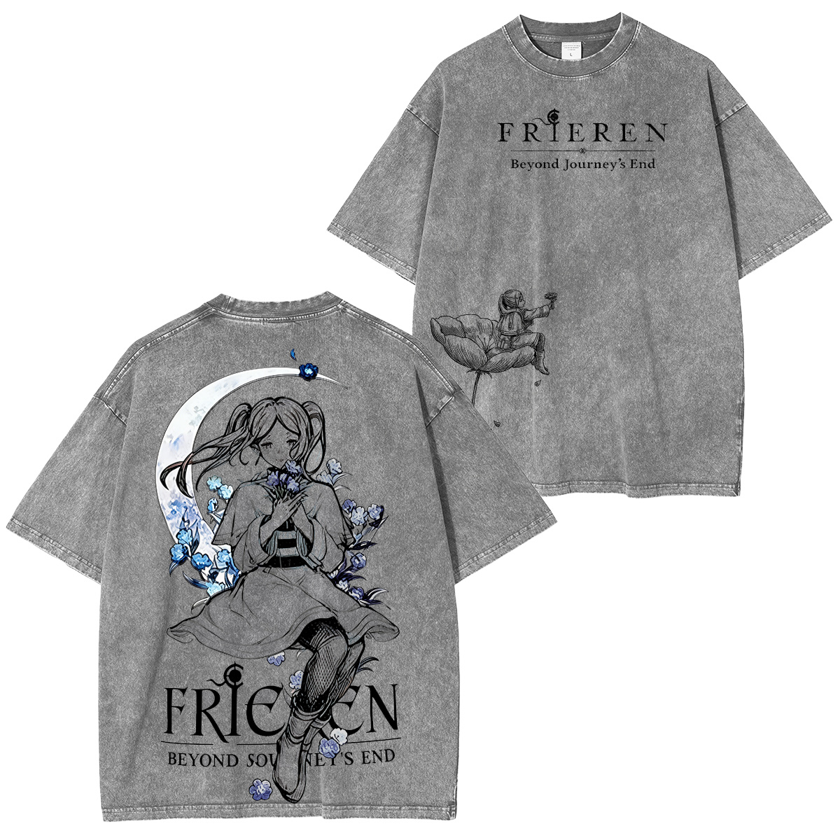 Frieren: Beyond Journey's End Vintage Washed T-shirt/Crewneck/Hoodie