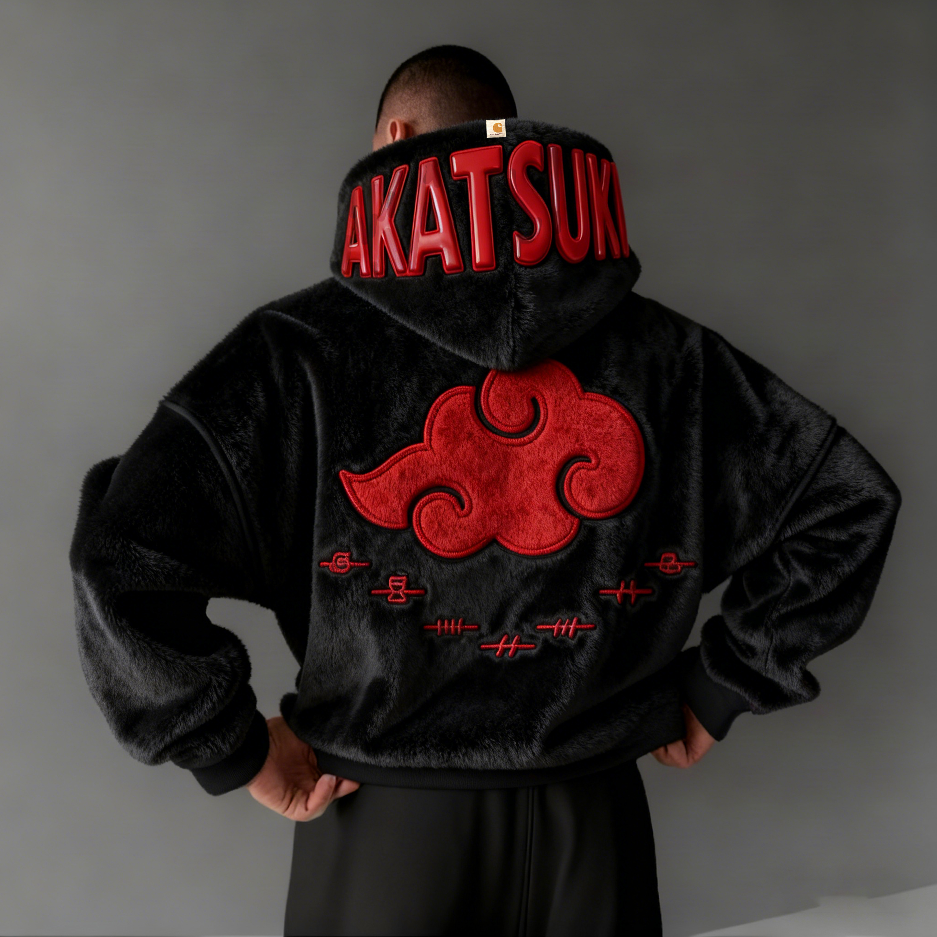 naruto Color Blocked Plush Hoodie