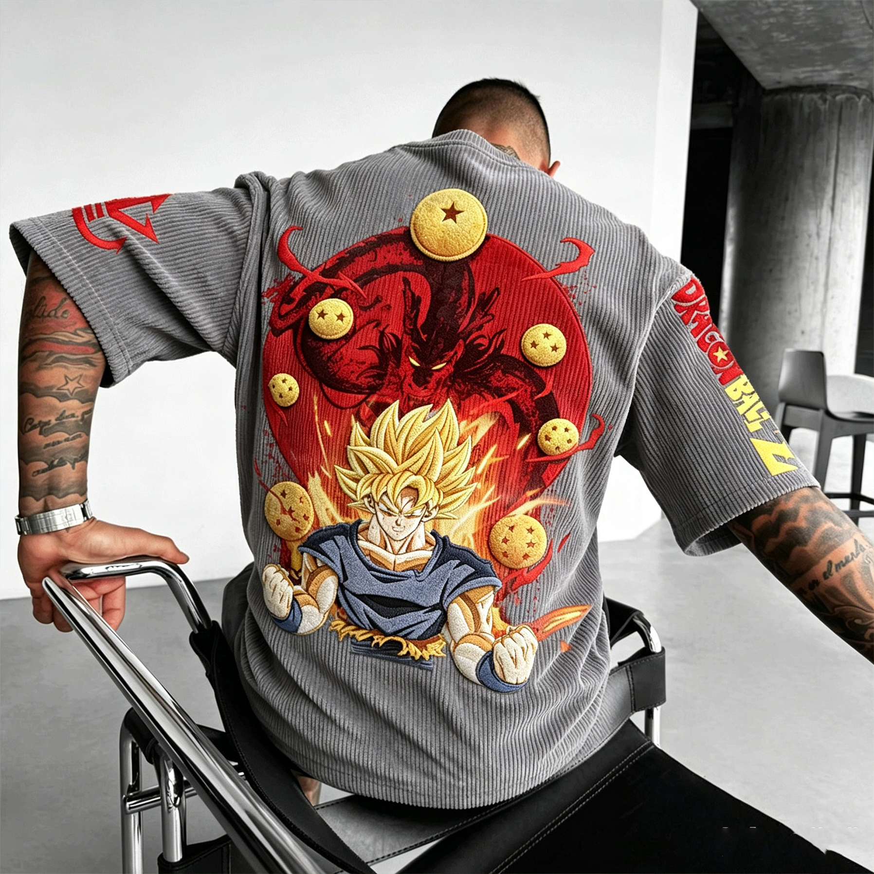 Dragon Ball Z Anime Vintage Corduroy T-Shirt