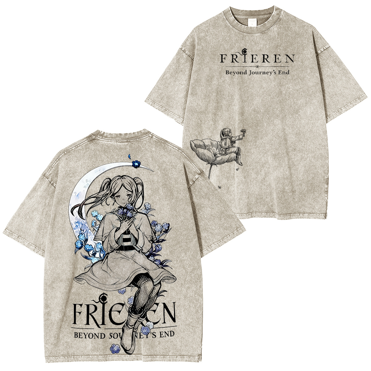 Frieren: Beyond Journey's End Vintage Washed T-shirt/Crewneck/Ho