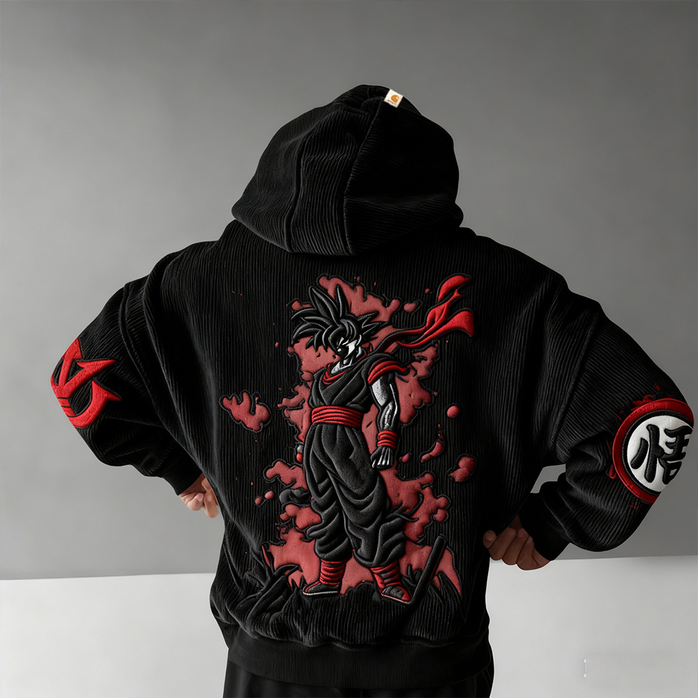 Dragon Ball Color Blocked Plush Hoodie