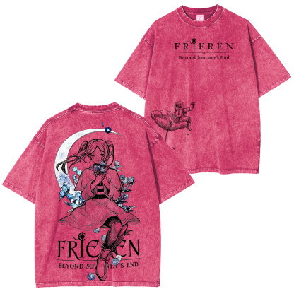 Frieren: Beyond Journey's End Vintage Washed T-shirt/Crewneck/Hoodie