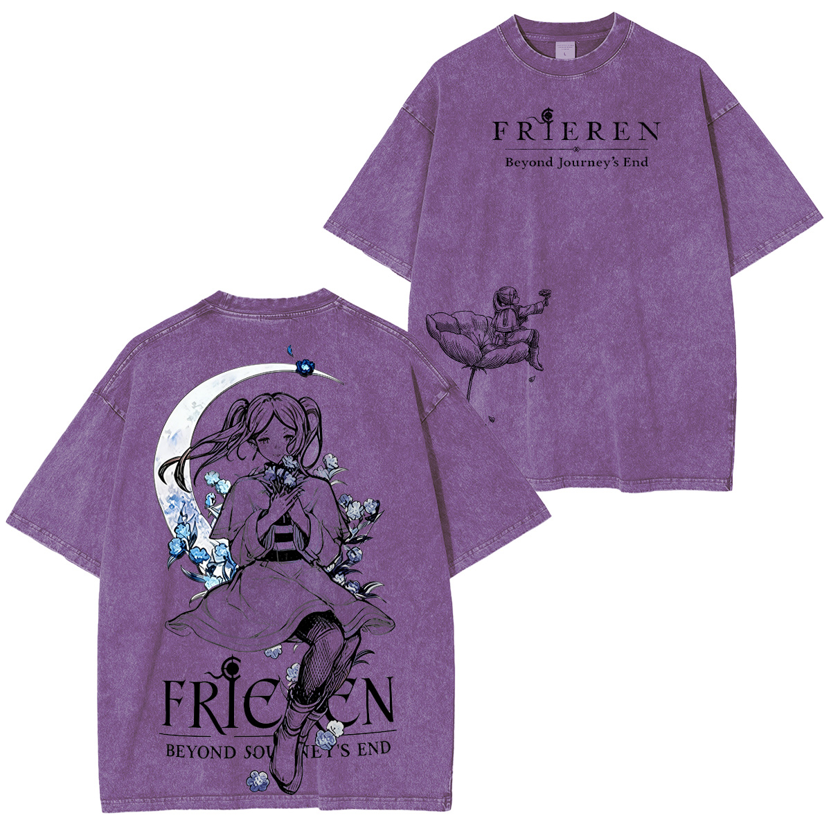 Frieren: Beyond Journey's End Vintage Washed T-shirt/Crewneck/Ho