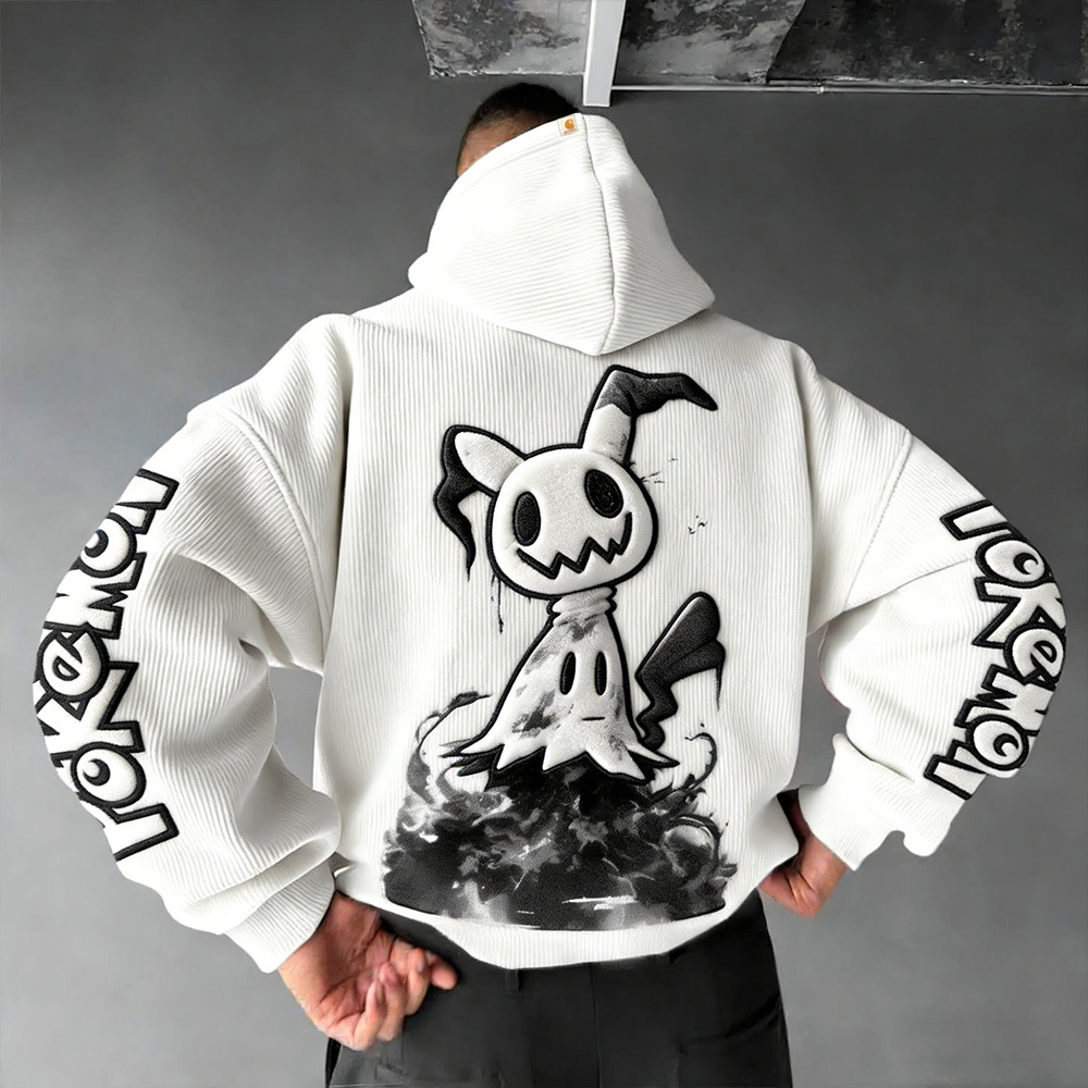 Pokémon Color Blocked Corduroy Hoodie