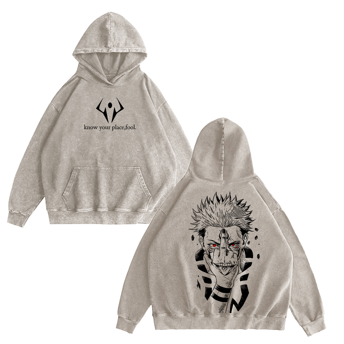 Jujutsu Kaisen :Ryomen Sukuna Vintage washed T-shirt/Crewneck/Hoodie